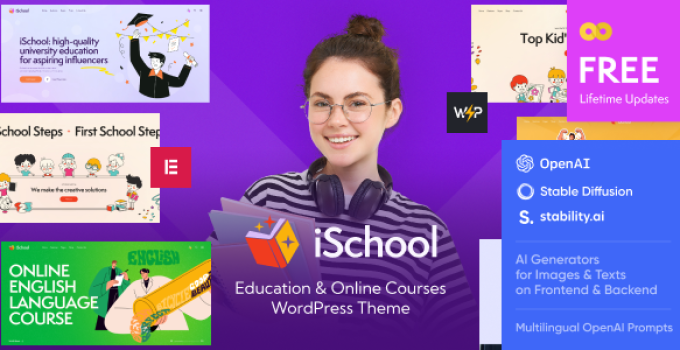 iSchool – Education & Online Courses WordPress Theme