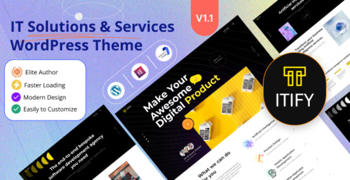 Itify – IT Solutions & Services WordPress Theme