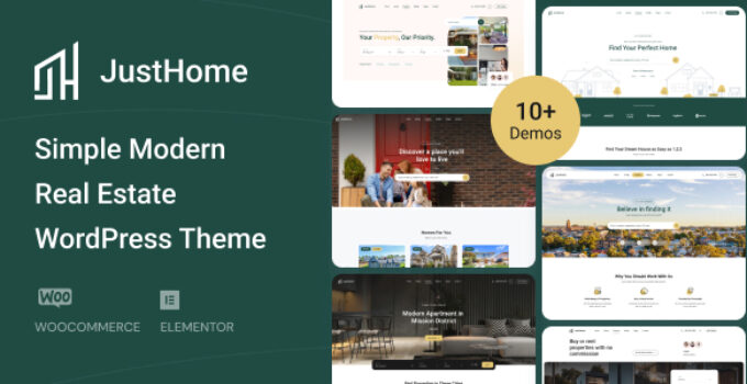Justhome – Real Estate WordPress Theme