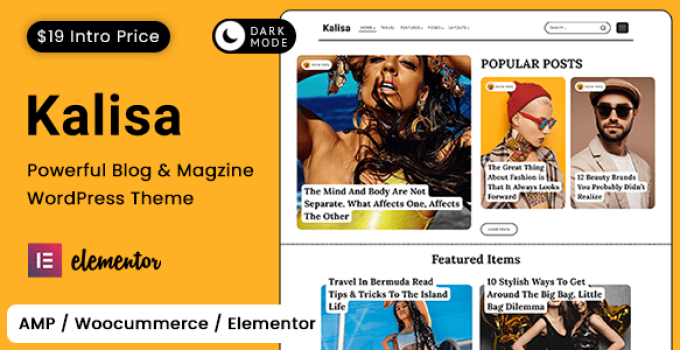 Kalisa | Blog & Magazine WordPress Theme