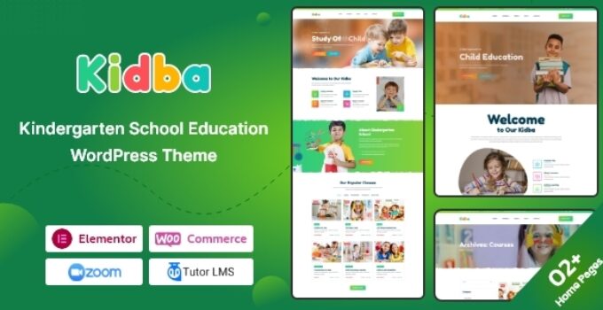 Kidba – Kindergarten WordPress Theme