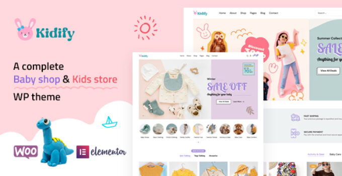 Kidify – Baby & Kids store eCommerce Woocommerce Theme