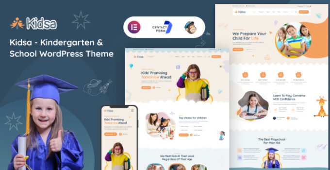 Kidsa – Kindergarten & School WordPress Theme