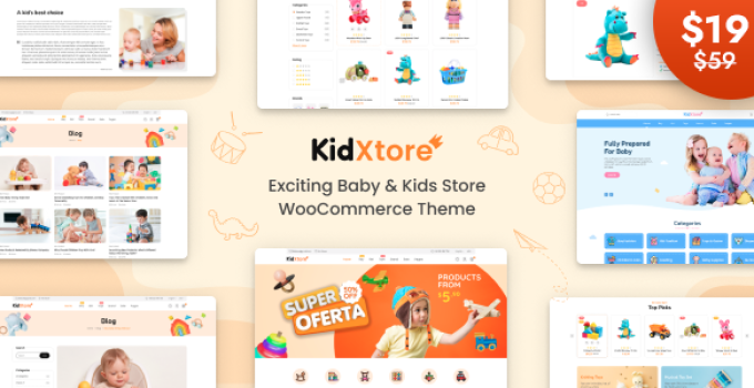 KidXtore – Baby Shop and Kids Store WooCommerce Theme
