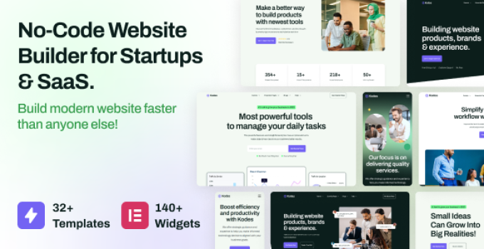 Kodes – Startup & SaaS WordPress Theme