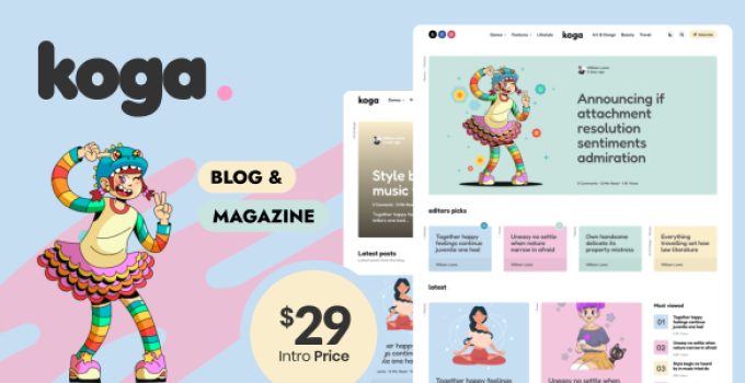 Koga – Blog & Magazine WordPress Theme