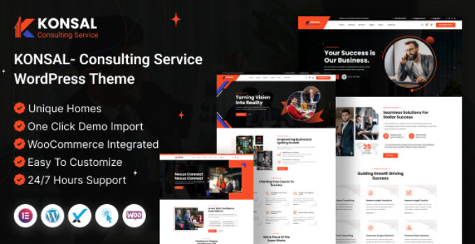 Konsal – Corporate Business & Consulting WordPress Theme