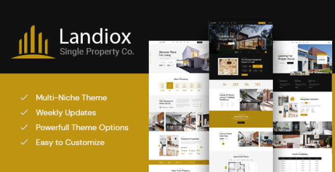 Landiox – Single Property WordPress Theme