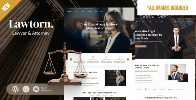 Lawtorn – Lawyer & Attorney WordPress Theme