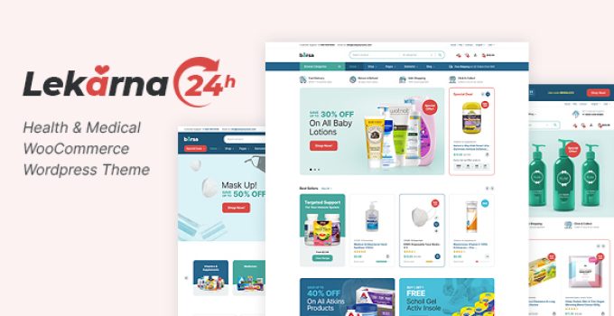 Lekarna24 – Health & Medical WooCommerce Theme