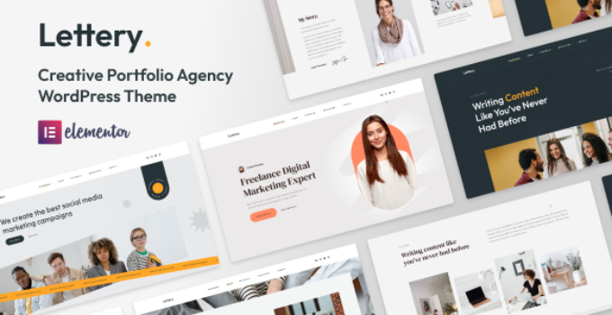 Lettery – Creative Portfolio Agency WordPress Theme