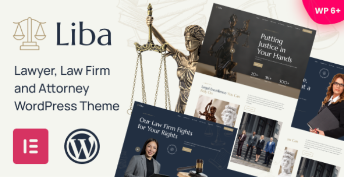 Liba – Lawyer, Law Firm and Attorney WordPress Theme