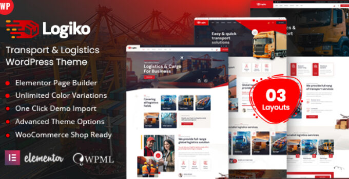 Logiko – Transport & Logistics WordPress Theme