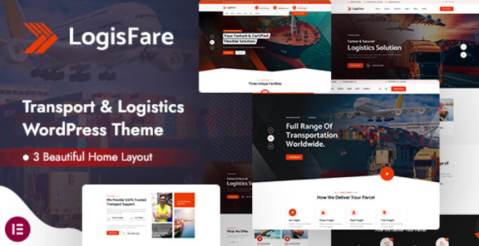 LogisFare – Transport & Logistics WordPress Theme