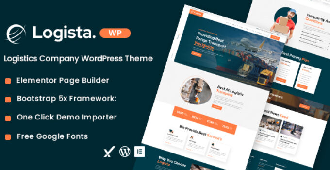Logista – Logistics Company WordPress Theme