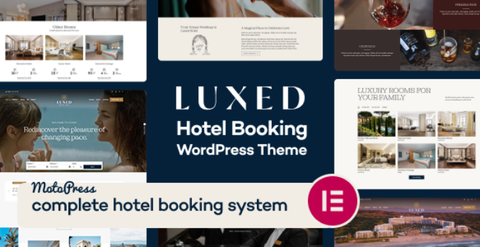 Luxed – Hotel Booking WordPress Theme
