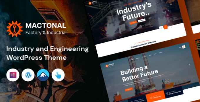 Mactonal – Factory and Industrial WordPress Theme