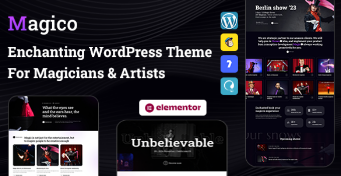 Magico – Magicians & Artists WordPress Theme