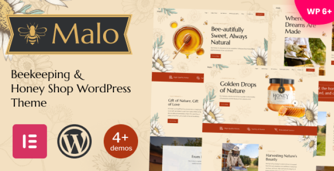 Malo – Beekeeping & Honey Shop WordPress Theme