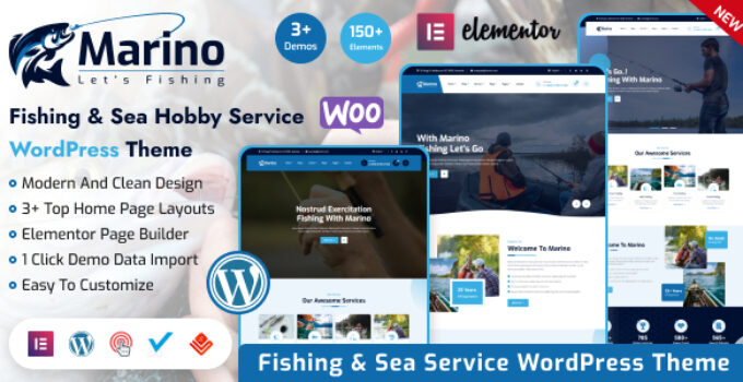 Marino – Fishing & Sea Hobby WordPress Theme