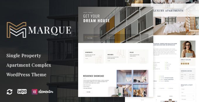 Marque – Single Property and Apartment WordPress Theme