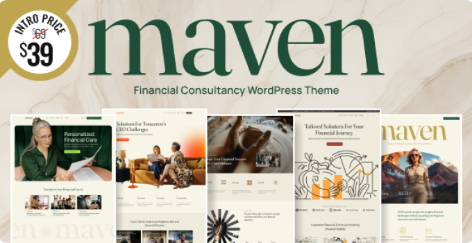 Maven – Consulting & Career Coaching WordPress Theme
