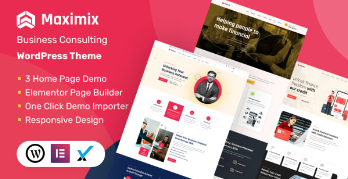Maximix – Business Consulting WordPress Theme