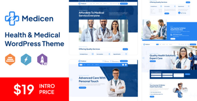 Medicen – Health & Medical WordPress Theme