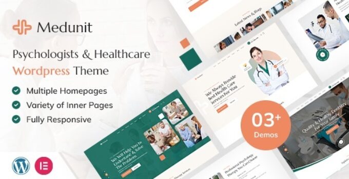 Medunit | Psychology & Health Care WordPress Theme
