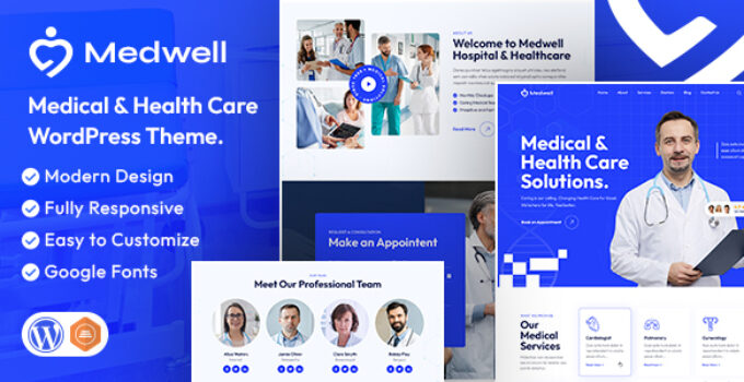 Medwell | Medical & Health Care WordPress Theme