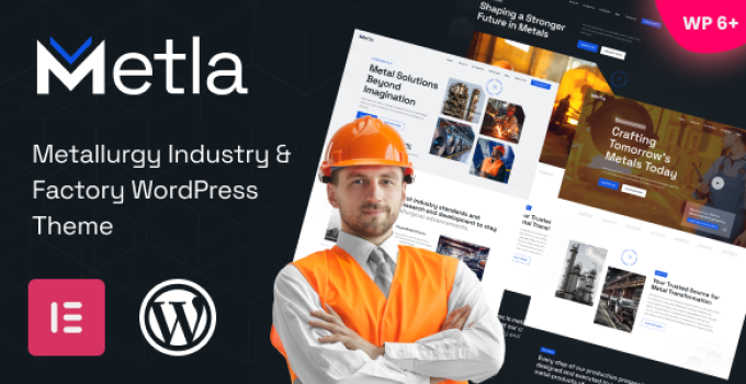 Metla – Metallurgy Industry & Factory WordPress Theme