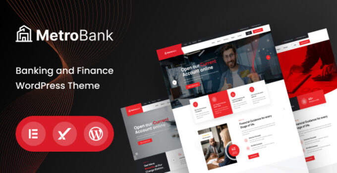 Metrobank – Banking & Finance WordPress Theme