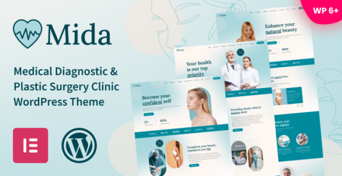Mida – Medical Diagnostic & Plastic Surgery Clinic WordPress Theme