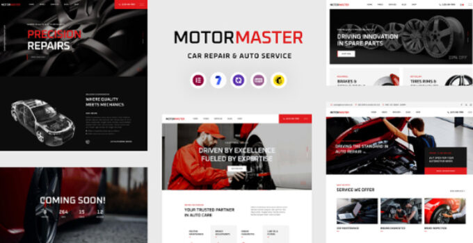 Motormaster – Car Repair & Auto Service WordPress Theme