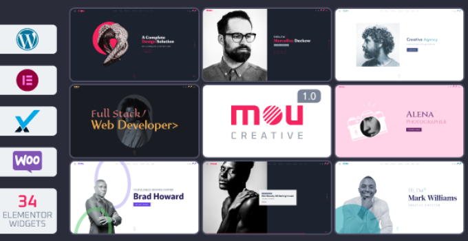 Mou – Creative Portfolio & Agency WordPress Theme