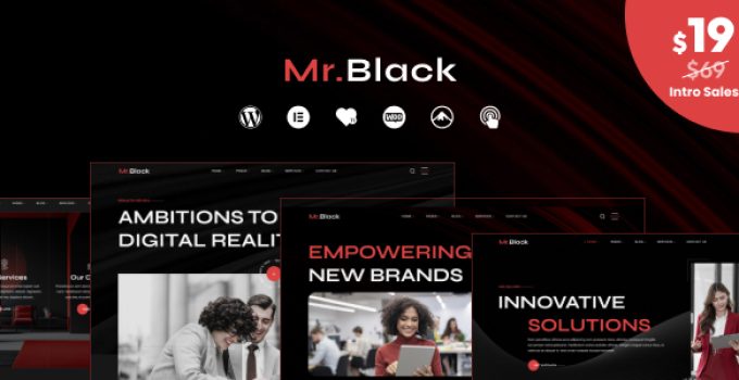Mr.Black – Business Agency WordPress Theme