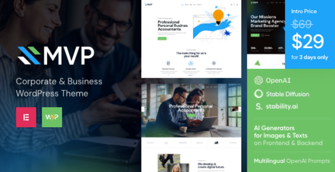 MVP – Finance WordPress Theme
