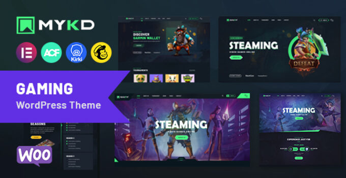 MYKD – eSports and Gaming NFT WordPress Theme