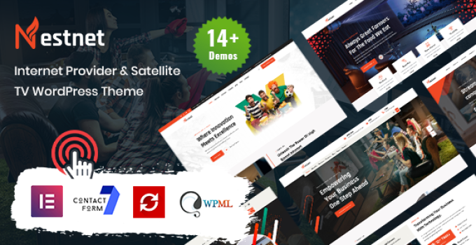 Nestnet – Internet Provider & Satellite TV WordPress Theme
