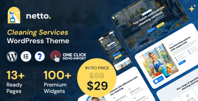 Netto – Cleaning Services WordPress Theme