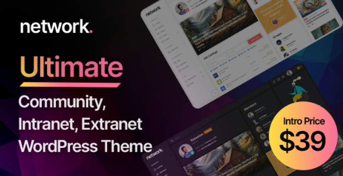 Network – Intranet, Extranet, Community WordPress Theme
