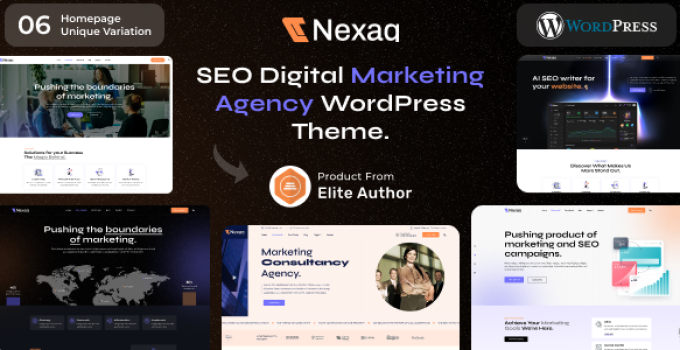 Nexaq – SEO Digital Marketing Agency WordPress Theme