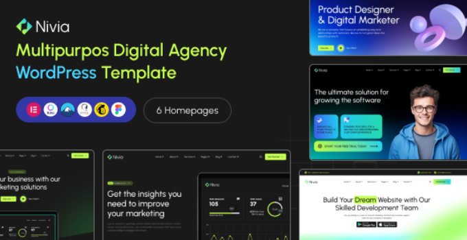 Nivia – Multipurpos Digital Agency WordPress Theme