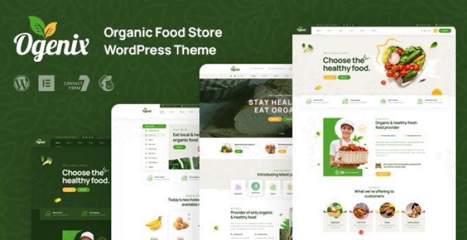 Ogenix – Organic Food Store WordPress Theme