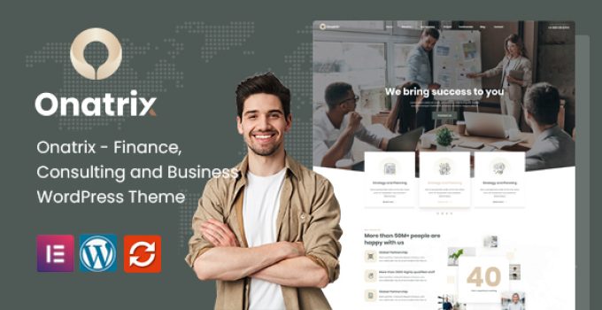Onatrix – Finance, Consulting and Business WordPress Theme