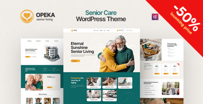 Opeka – Senior Care WordPress Theme