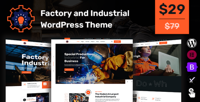 Pentair – Factory and Industrial WordPress Theme