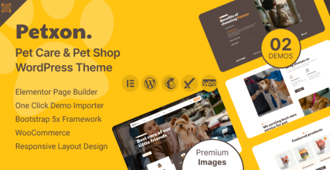 Petxon – Pet Care & Pet Shop WordPress Theme