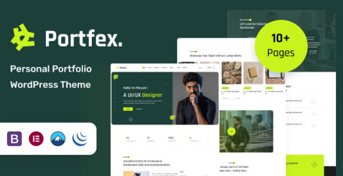 Portfex – Personal Portfolio WordPress Theme
