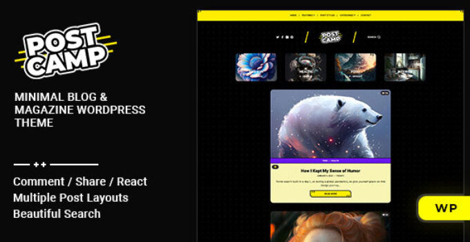 Postcamp – Blog & Magazine WordPress Theme